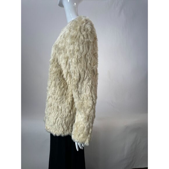 Forever 21 Exclusive Faux Fur Coat Size Large Hook And Eye Closure - Picture 8 of 16